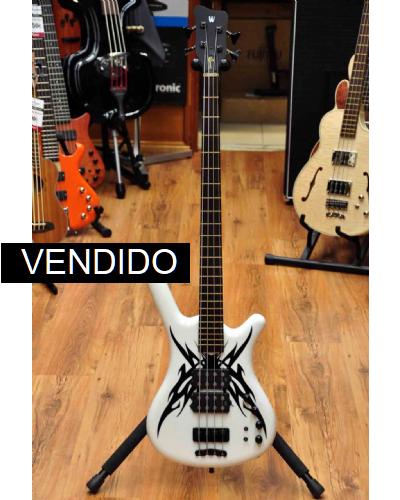Warwick Corvette $$ TRIBAL White Black
